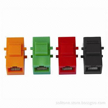 Cat5e Keystone Jacks with UTP, High-reliability and Superior Performance (180°)